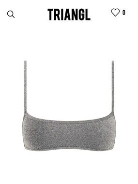 TRIANGL MIMA SILVER SPARKLE  top